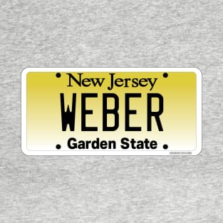 New Jersey Custom Weber Vanity License plate T-Shirt